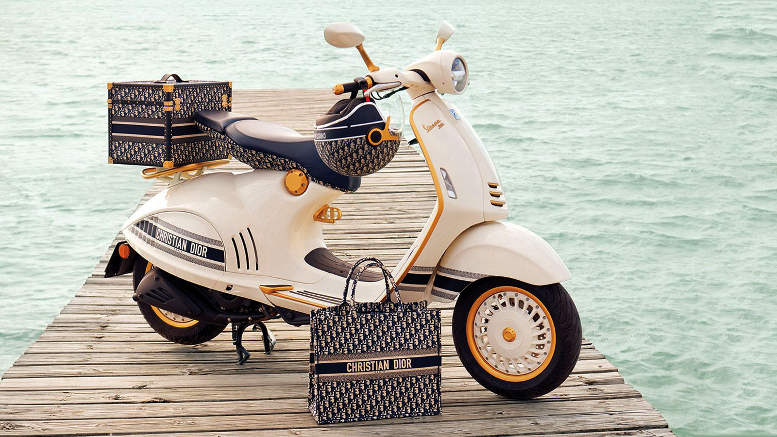 Vespa Dior Scooter and Luggage