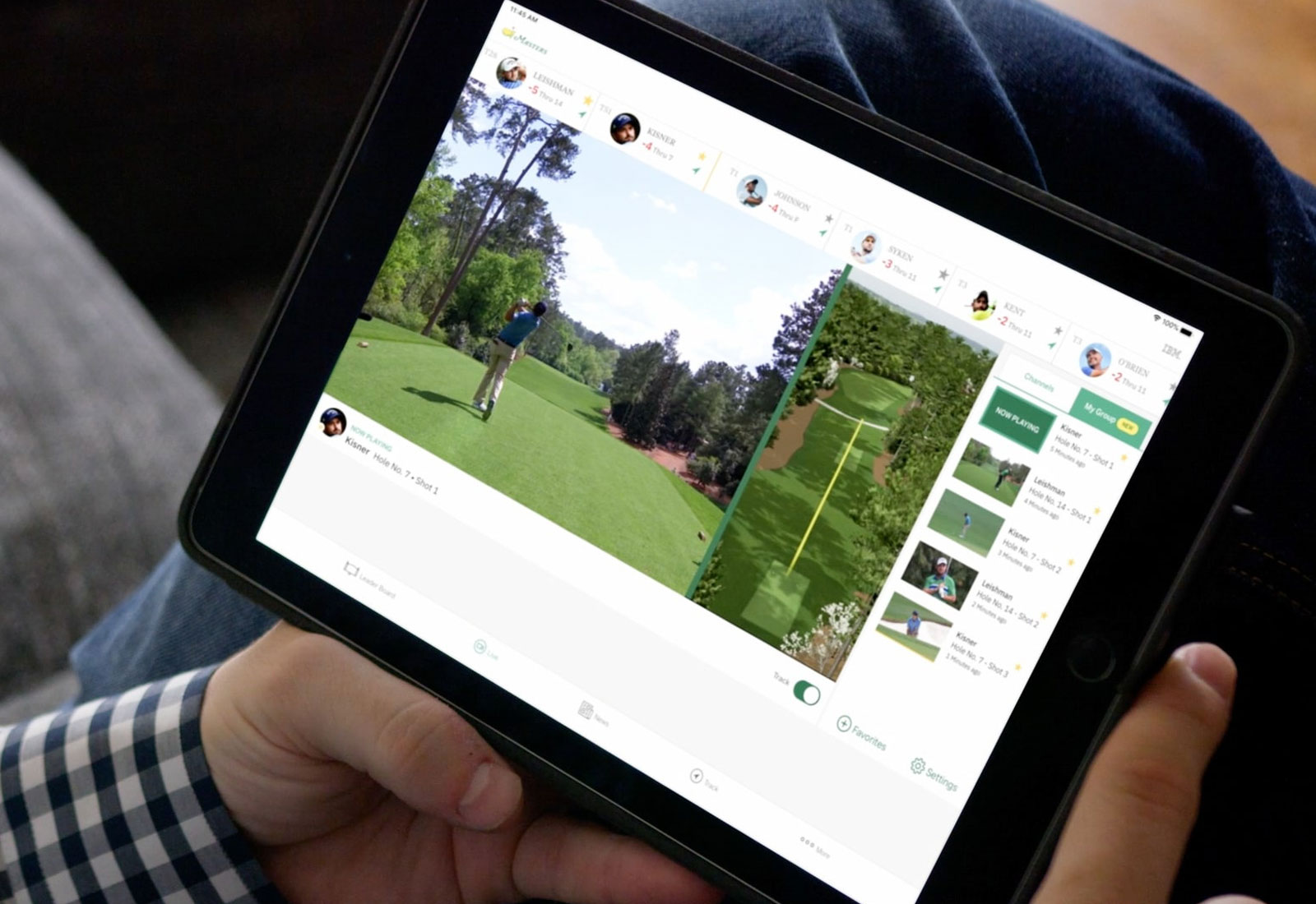 A Personalized Masters Viewing Experience with IBM Watson on a Tablet