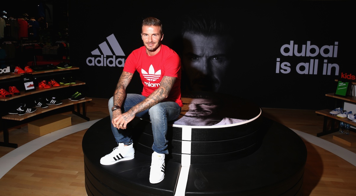 David Beckham Opens New Adidas Store in Dubai -