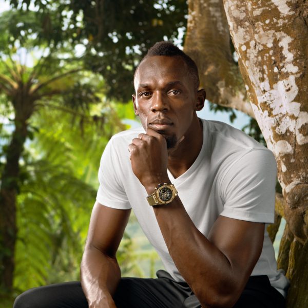 Big Bang Unico Sapphire Usain Bolt for Only Watch is emblazoned with the Jamaican sprinters trademark gold and vibrant colors