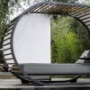 Curl up in the Gloster Cradle Lounge Your own private outdoor oasis