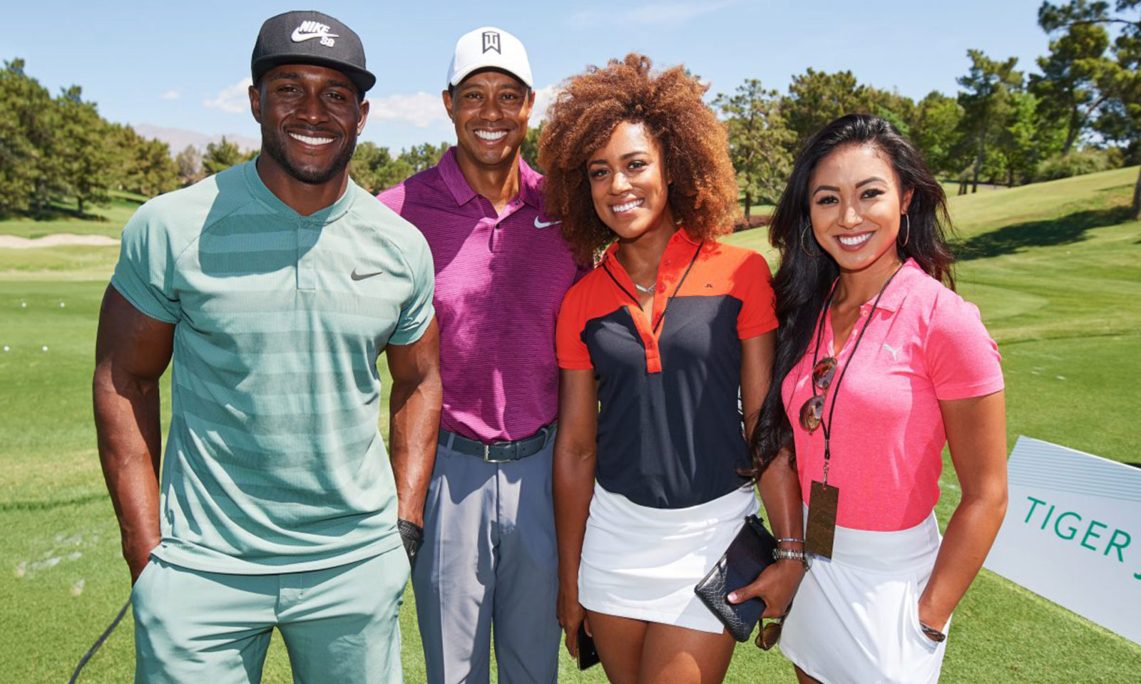 Charity Golf Reggie Bush Tiger Woods Troy Mullins Tisha Alyn Abrea