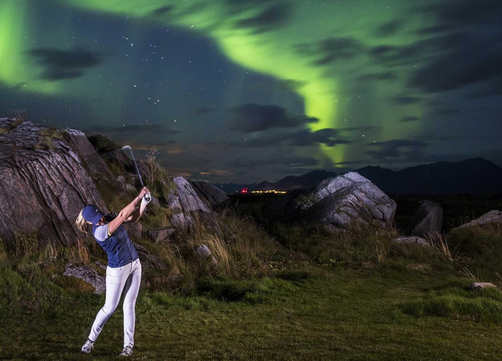 Golf Under the Northern Lights