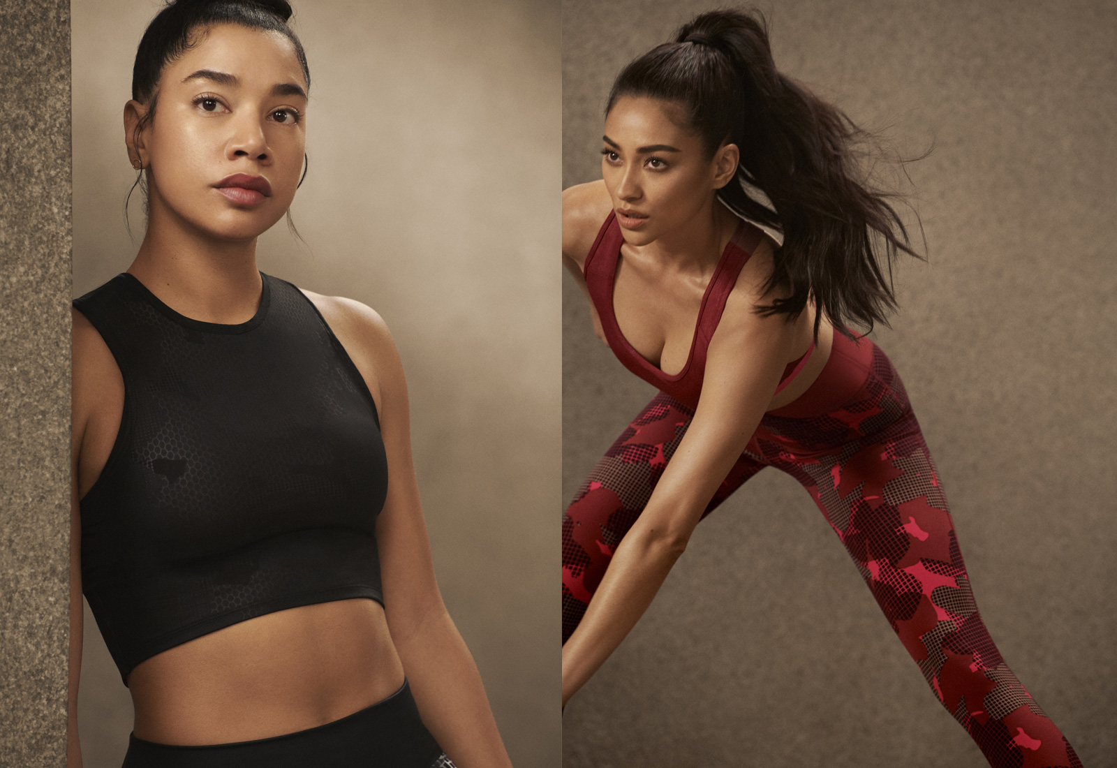 Hannah Bronfman and Shay Mitchell in adidas Statement Collection