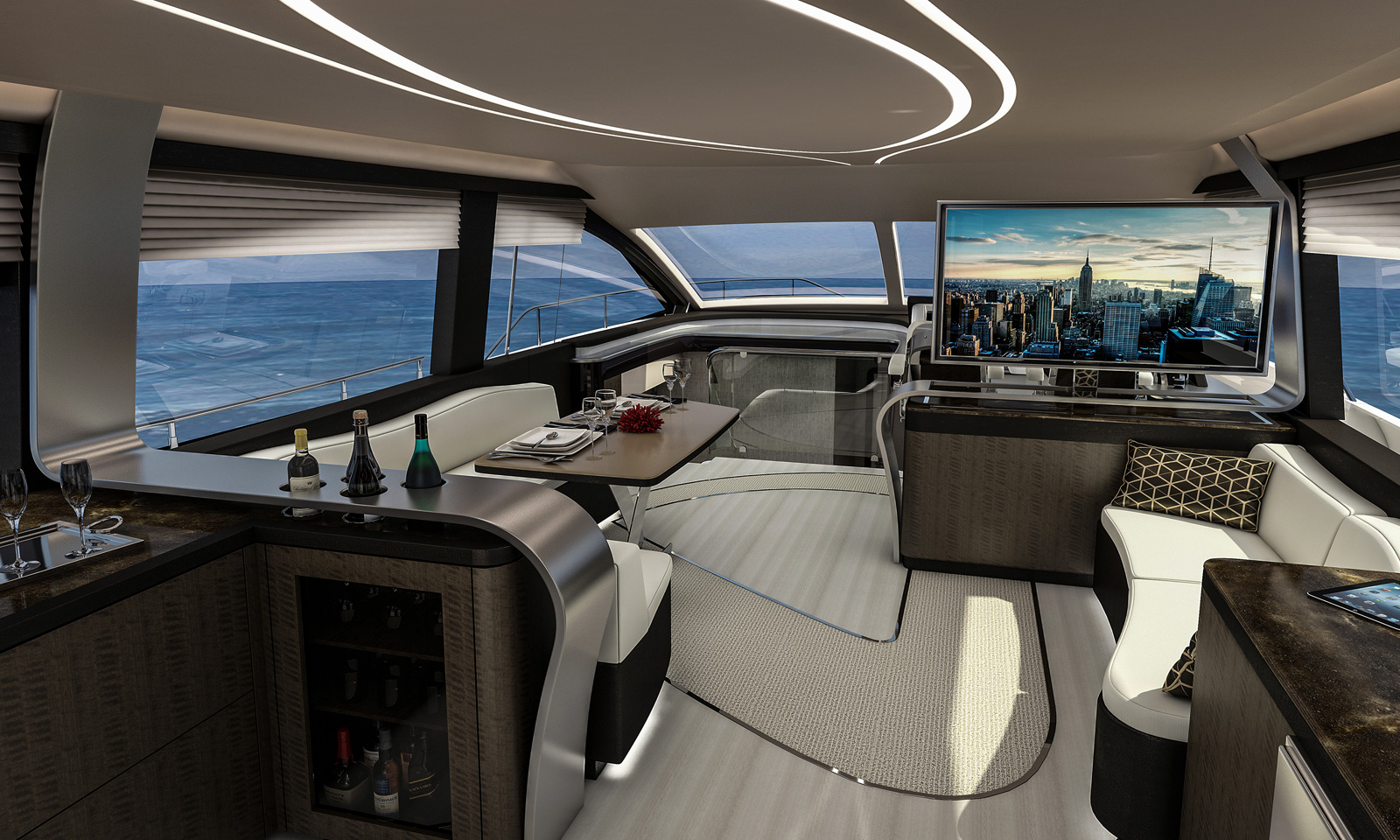 The 65-foot Lexus LY 650 Luxury Yacht