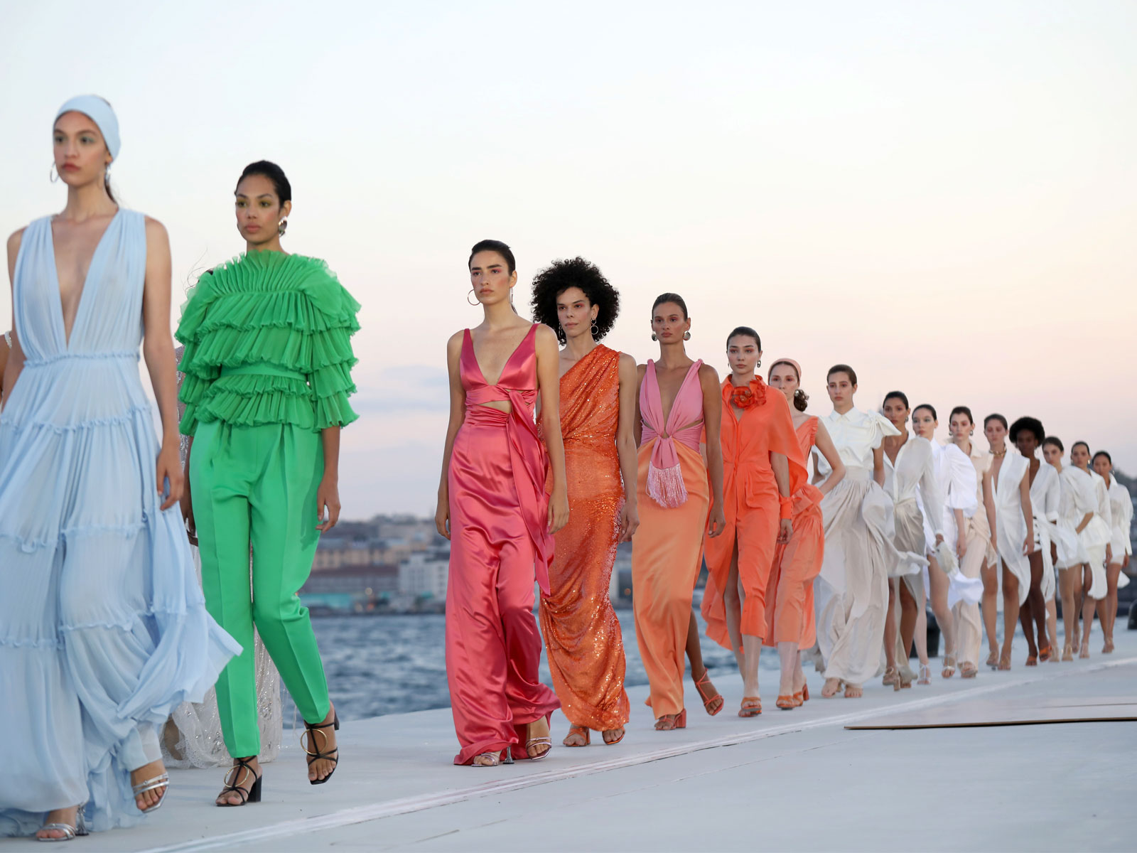 Models walk the runway at Ozgur Masur show in Istanbul