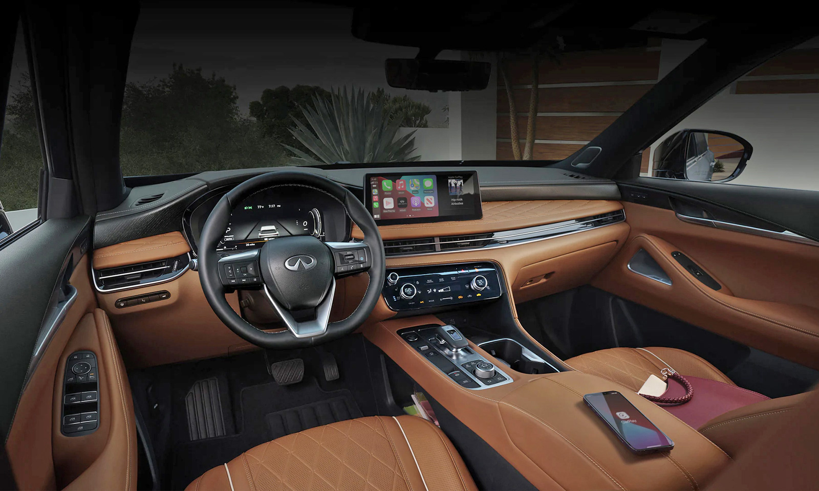The 2022 Infiniti QX60 SUV luxury interior