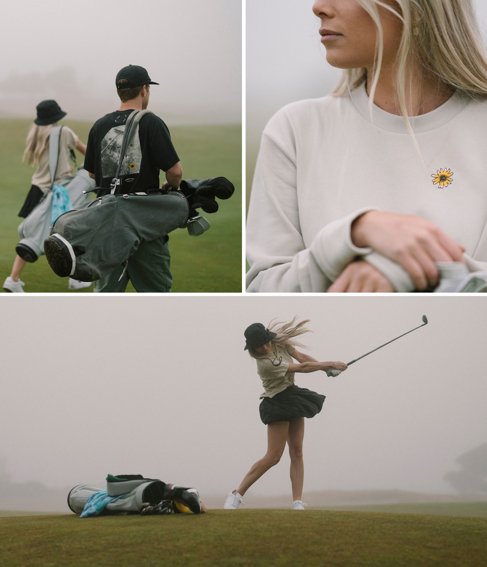 Burning Cart Society has partnered with Adidas for a new Sustainable Golf Collection Celebrating Nature