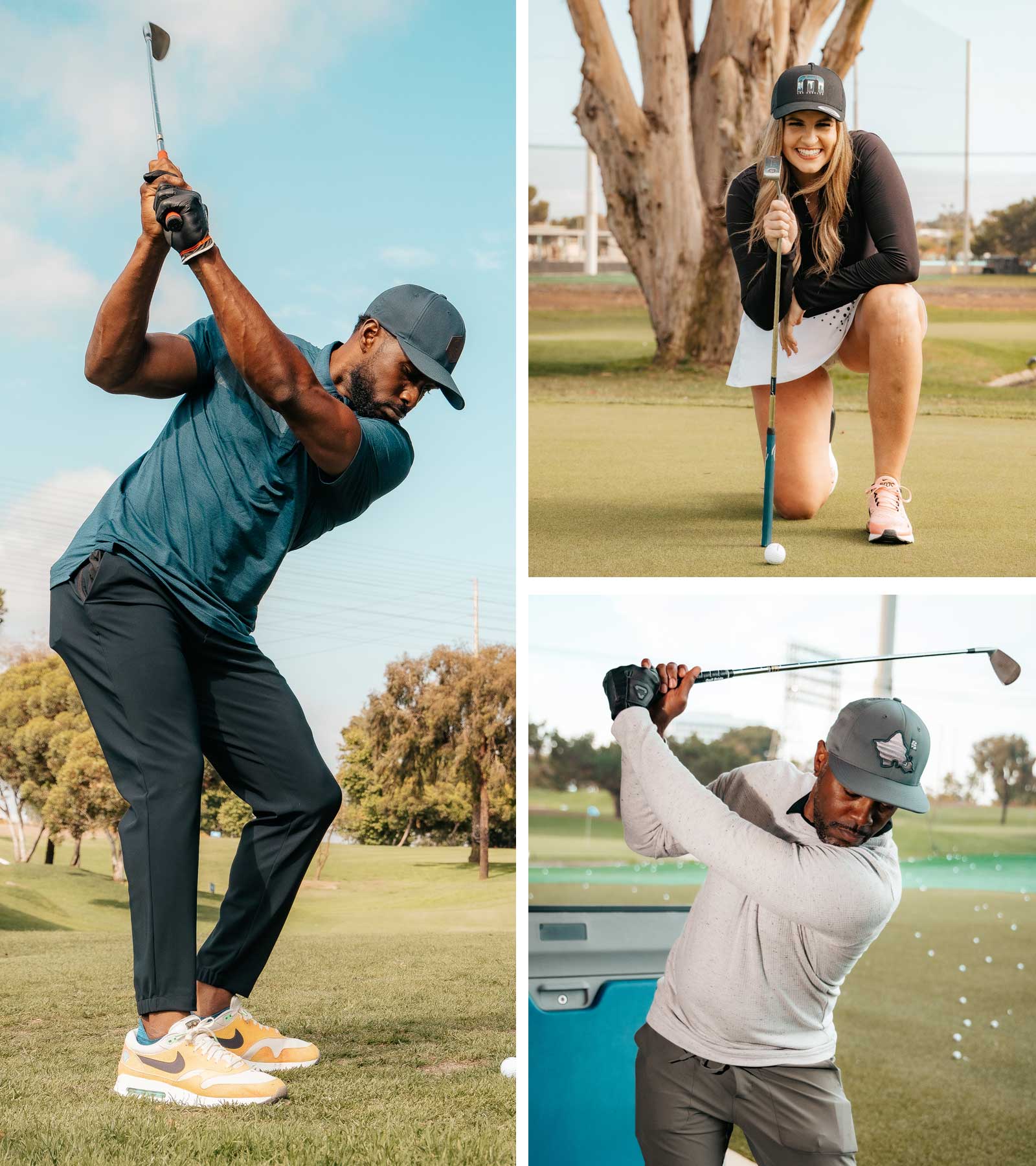 Athletes And Entertainers Unite For Golf And Diversity At Change The Game -Reggie Bush and Jenna Brady-Jimmy-Rollins
