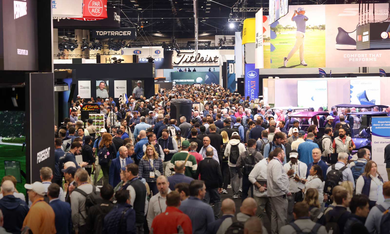 Golf industry professionals fill the Orange County Convention Center during the 2025 PGA Merchandise Show
