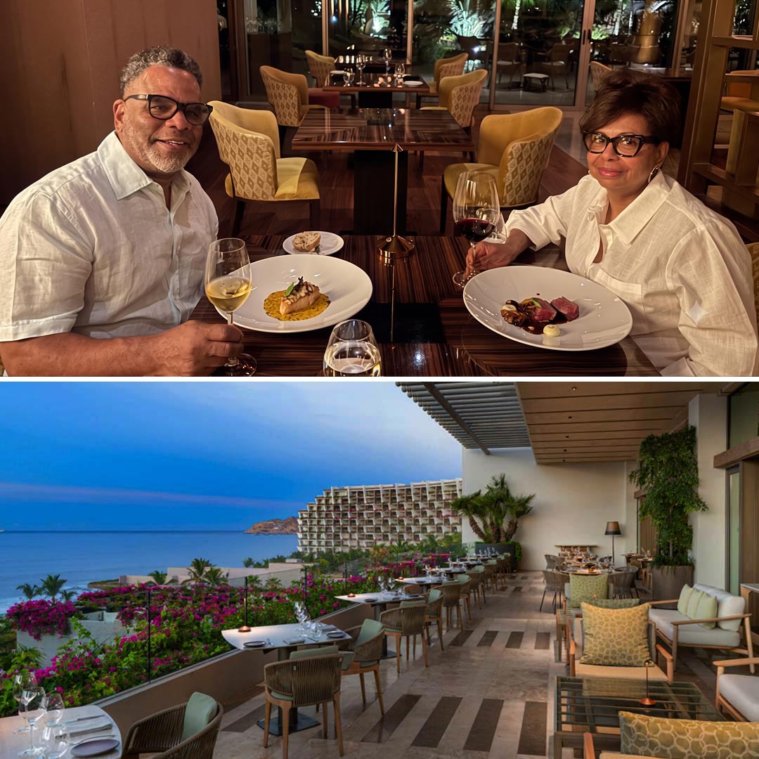 Allen and Kimberly Cones appreciate the culinary delights of Los Cabos, including Encanto Farm & Sea, Cocina de Autor, and LOTO Robata Grill.