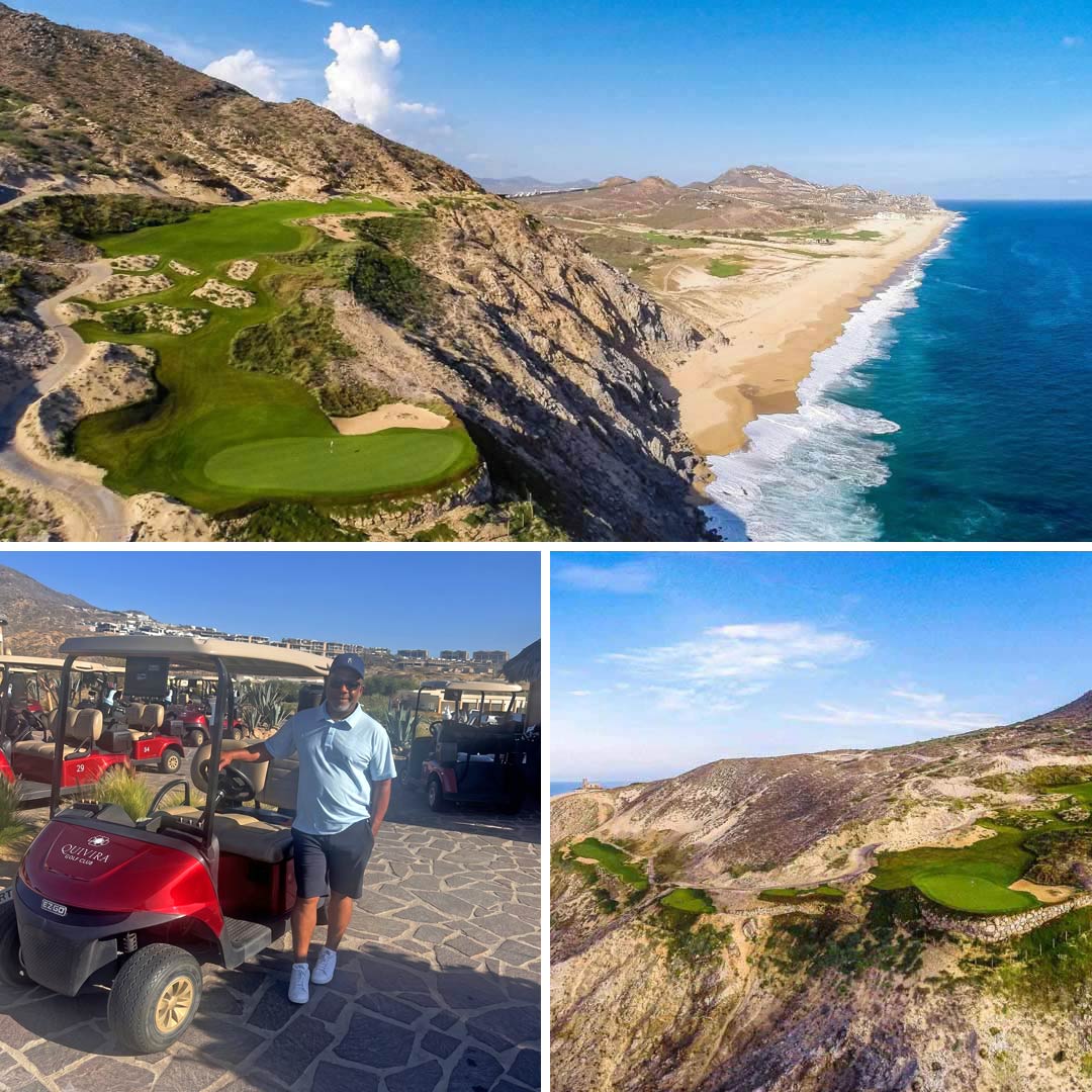Allen Cones at Quivira Golf Club, where dramatic cliffs, Pacific views, and elevated tee shots create one of Los Cabos’ most memorable Los Cabos Los Golf getaway.